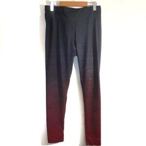ACX Ladies Size Medium Athletic Leggings Black and Red